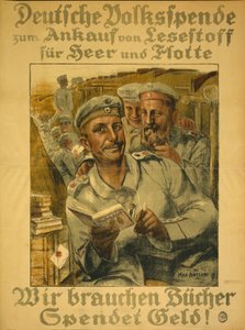 Vi trenger bøker, doner penger!, 1917